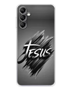 Чехол для Samsung Galaxy M36 5G с картинкой «Надпись Jesus Graffiti»