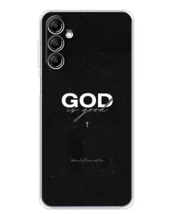 Чехол для Samsung Galaxy M36 5G с картинкой «GOD — Бог над всем»