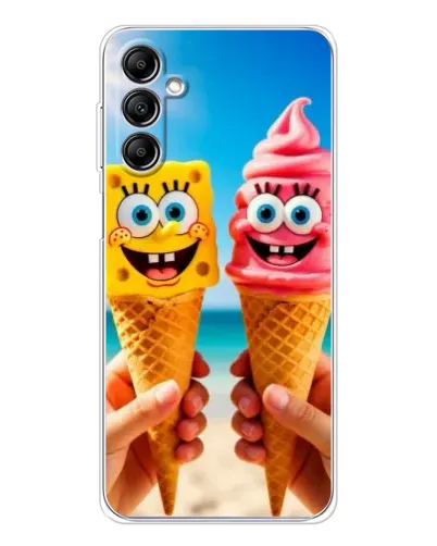 Чехол для Samsung Galaxy M36 5G с картинкой «Спанч Боб мороженое» Чехол для Samsung Galaxy M36 5G с картинкой «Спанч Боб мороженое»