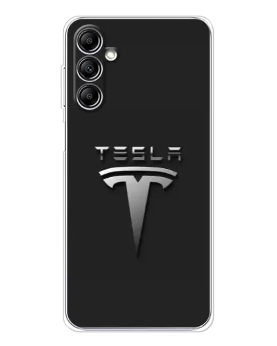 Чехол для Samsung Galaxy M36 5G с картинкой «Стальной логотип Tesla» Чехол для Samsung Galaxy M36 5G с картинкой «Стальной логотип Tesla»