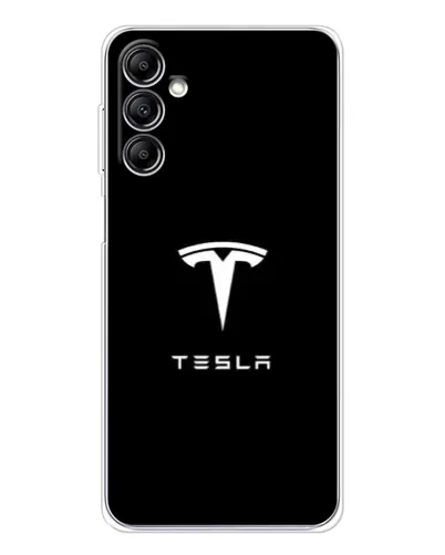 Чехол для Samsung Galaxy M36 5G с картинкой «Tesla White Logo» Чехол для Samsung Galaxy M36 5G с картинкой «Tesla White Logo»