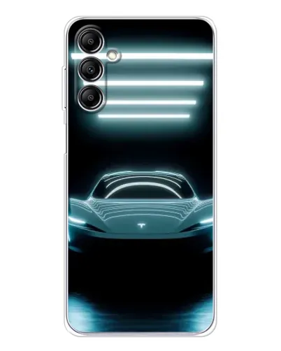 Чехол для Samsung Galaxy M36 5G с картинкой «Tesla в неоне» Чехол для Samsung Galaxy M36 5G с картинкой «Tesla в неоне»