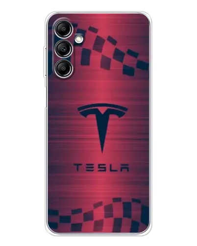 Чехол для Samsung Galaxy M36 5G с картинкой «Тесла красный карбон» Чехол для Samsung Galaxy M36 5G с картинкой «Тесла красный карбон»