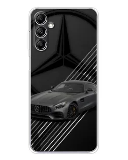 Чехол для Samsung Galaxy M36 5G с картинкой «Mercedes AMG — графика»