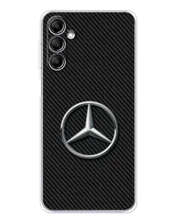 Чехол для Samsung Galaxy M36 5G с картинкой «Карбоновый Mercedes стиль»