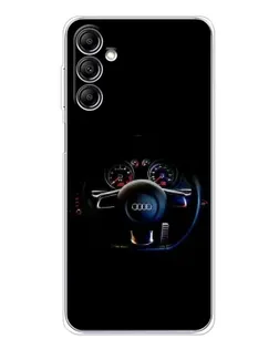 Чехол для Samsung Galaxy M36 5G с картинкой «Салон Audi — руль» Чехол для Samsung Galaxy M36 5G с картинкой «Салон Audi — руль»