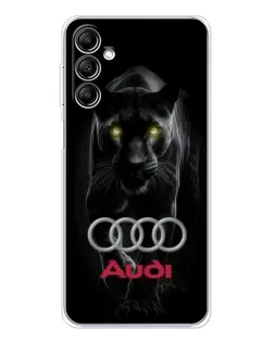Чехол для Samsung Galaxy M36 5G с картинкой «Пантера и Audi»