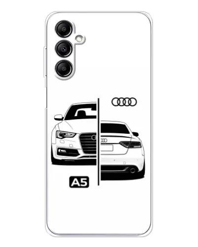 Чехол для Samsung Galaxy M36 5G с картинкой «Audi — контрастный дизайн»
