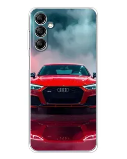 Чехол для Samsung Galaxy M36 5G с картинкой «Audi RS — красный стиль»