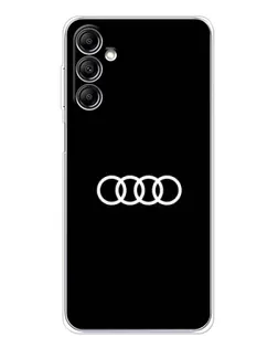 Чехол для Samsung Galaxy M36 5G с картинкой «Audi White Logo»