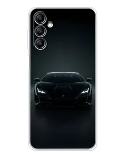 Чехол для Samsung Galaxy M36 5G с картинкой «Черный Lamborghini Aventador»