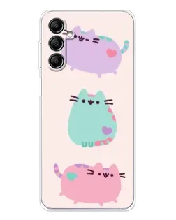 Чехол для Samsung Galaxy M36 5G с картинкой «Pusheen трио»