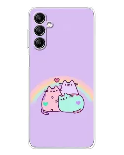 Чехол для Samsung Galaxy M36 5G с картинкой «Радужные Пушины»