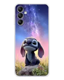 Чехол для Samsung Galaxy M36 5G с картинкой «Стич на рассвете»