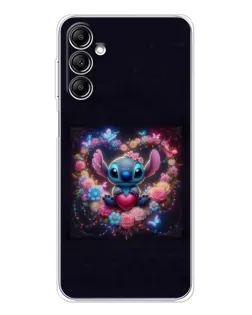 Чехол для Samsung Galaxy M36 5G с картинкой «Stitch в цветах»