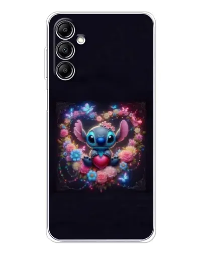 Чехол для Samsung Galaxy M36 5G с картинкой «Stitch в цветах»