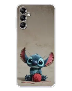 Чехол для Samsung Galaxy M36 5G с картинкой «Стич на коричневом фоне»