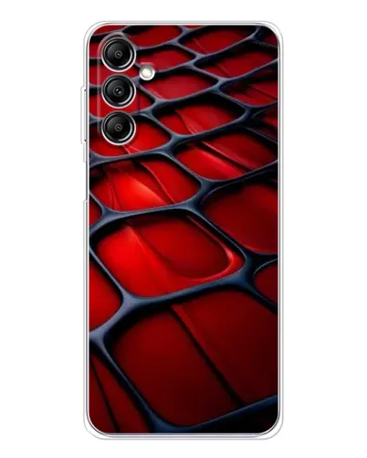 Чехол для Samsung Galaxy M36 5G с картинкой «Красная глянцевая сетка»