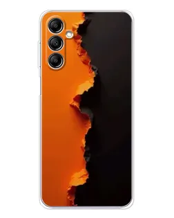 Чехол для Samsung Galaxy M36 5G с картинкой «Оранжевый разлом»