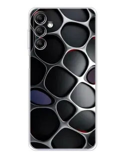 Чехол для Samsung Galaxy M36 5G с картинкой «Объемная темная решетка»
