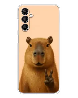 Чехол для Samsung Galaxy M36 5G с картинкой «Капибара виктория»