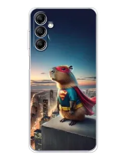 Чехол для Samsung Galaxy M36 5G с картинкой «Капи-мен супергерой»