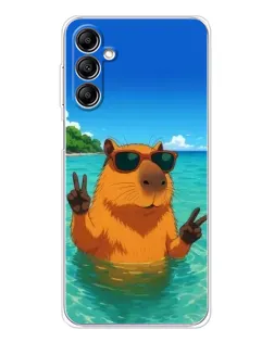 Чехол для Samsung Galaxy M36 5G с картинкой «Морская капибара»