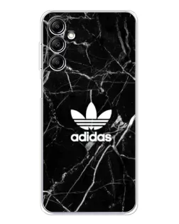 Чехол для Samsung Galaxy M36 с картинкой «Белый мрамор Adidas»