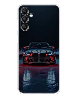 Чехол для Samsung Galaxy M36 с картинкой «BMW на мокрой дороге»