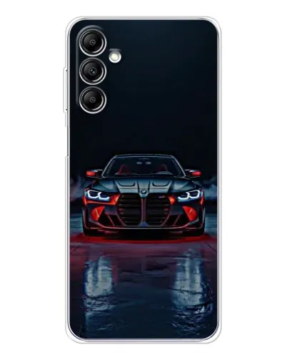 Чехол для Samsung Galaxy M36 с картинкой «BMW на мокрой дороге»