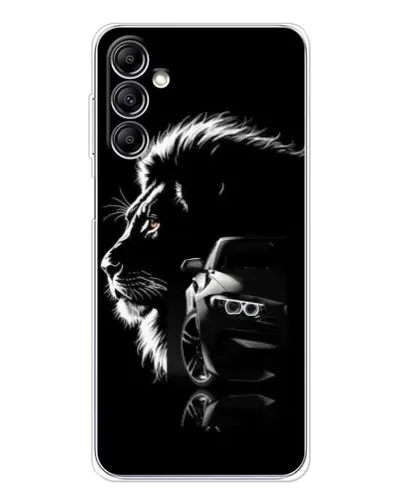 Чехол для Samsung Galaxy M36 с картинкой «BMW и лев»