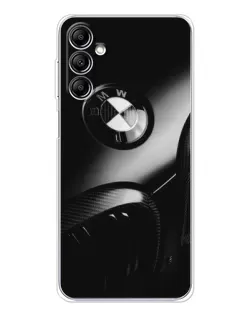 Чехол для Samsung Galaxy M36 с картинкой «Эмблема BMW — макро»