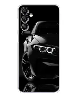 Чехол для Samsung Galaxy M36 с картинкой «Черная BMW — профиль» Чехол для Samsung Galaxy M36 с картинкой «Черная BMW — профиль»