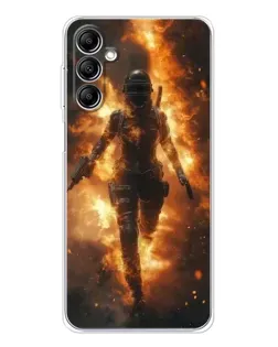 Чехол для Samsung Galaxy M36 с картинкой «BMW — скорость в дожде»