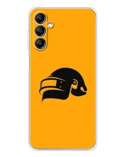 Чехол для Samsung Galaxy M36 с картинкой «PUBG — золотой шлем»