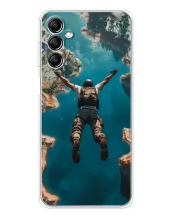 Чехол для Samsung Galaxy M36 с картинкой «PUBG — свободное падение»