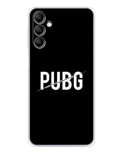 Чехол для Samsung Galaxy M36 с картинкой «PUBG — белый логотип»