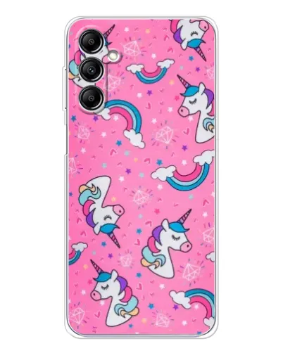 Чехол для Samsung Galaxy M36 с картинкой «Unicorn паттерн розовый» Чехол для Samsung Galaxy M36 с картинкой «Unicorn паттерн розовый»