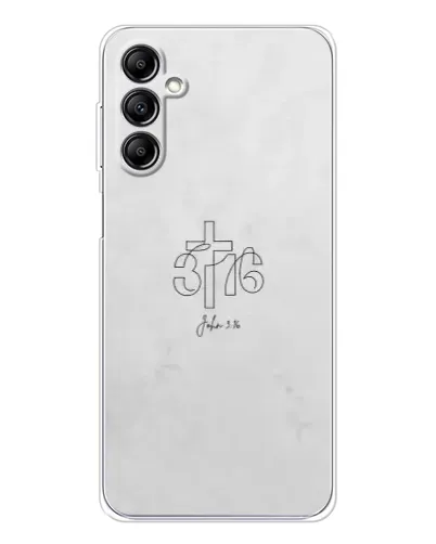 Чехол для Samsung Galaxy M36 с картинкой «Иоанна 3:16 Крест»