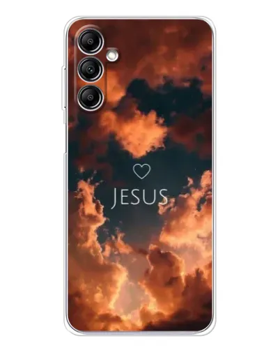 Чехол для Samsung Galaxy M36 с картинкой «Сияние Имени Jesus»