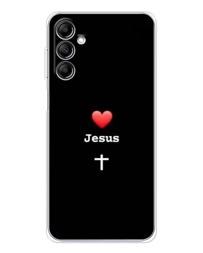 Чехол для Samsung Galaxy M36 с картинкой «Сердце - Jesus»