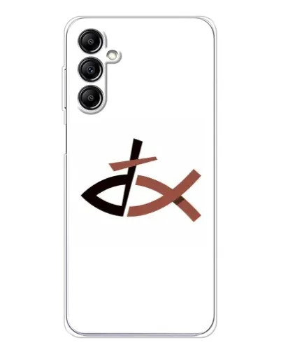 Чехол для Samsung Galaxy M36 с картинкой «Рыба и крест»