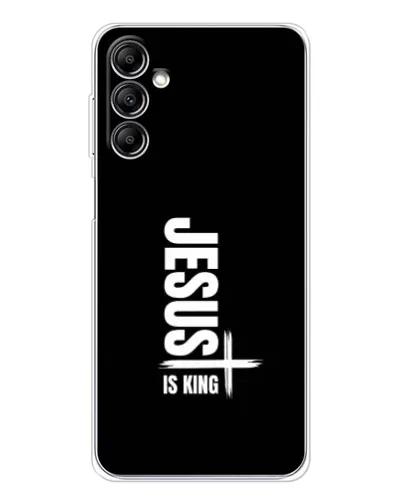 Чехол для Samsung Galaxy M36 с картинкой «Вертикаль веры Jesus»