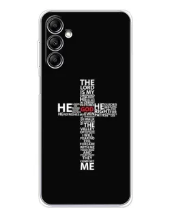 Чохол для Samsung Galaxy M36 з картинкою «Текстовий хрест» Чохол для Samsung Galaxy M36 з картинкою «Текстовий хрест»