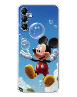Чехол для Samsung Galaxy M36 с картинкой «Mickey и мыльные пузыри»