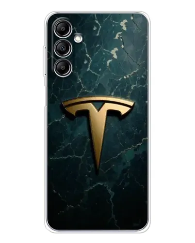 Чехол для Samsung Galaxy M36 с картинкой «Мраморная Tesla Gold»