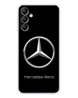 Чехол для Samsung Galaxy M36 с картинкой «Mercedes Silver Logo»