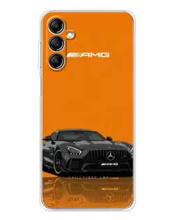 Чехол для Samsung Galaxy M36 с картинкой «Оранжевый Mercedes AMG»