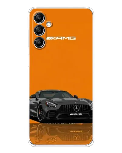 Чехол для Samsung Galaxy M36 с картинкой «Оранжевый Mercedes AMG»