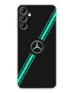 Чохол для Samsung Galaxy M36 з картинкою «Спортивні лінії Mercedes»